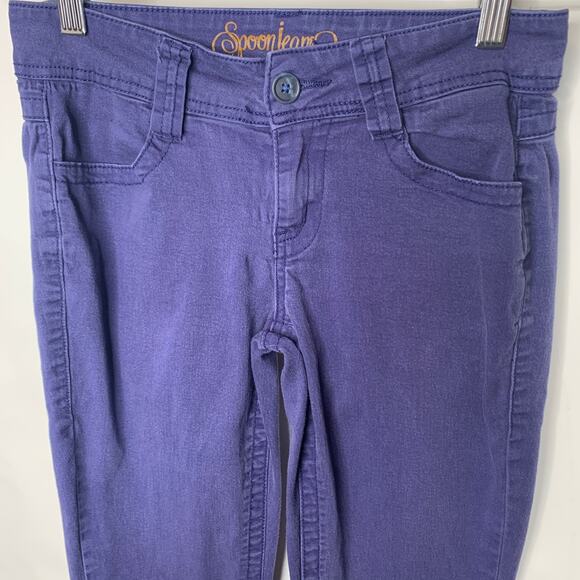 Y2K Spoon Jeans Blue Low Rise Flare Pants Jeans Sz 3 - Picture 3 of 8